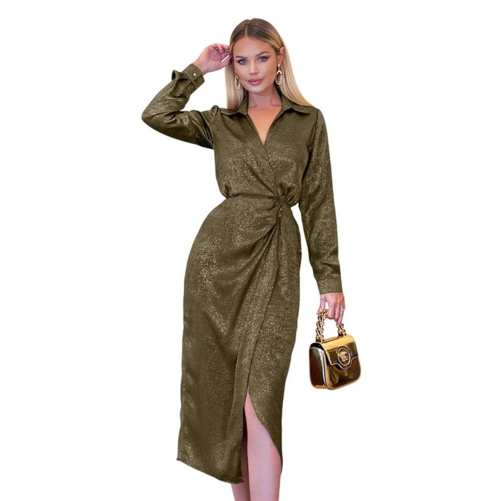 AX Paris Womens/Ladies Midi Wrap Dress / Olive